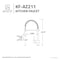 Anzzi Carriage Single Handle Standard Kitchen Faucet in Brushed Nickel KF-AZ211BN - alternate 2